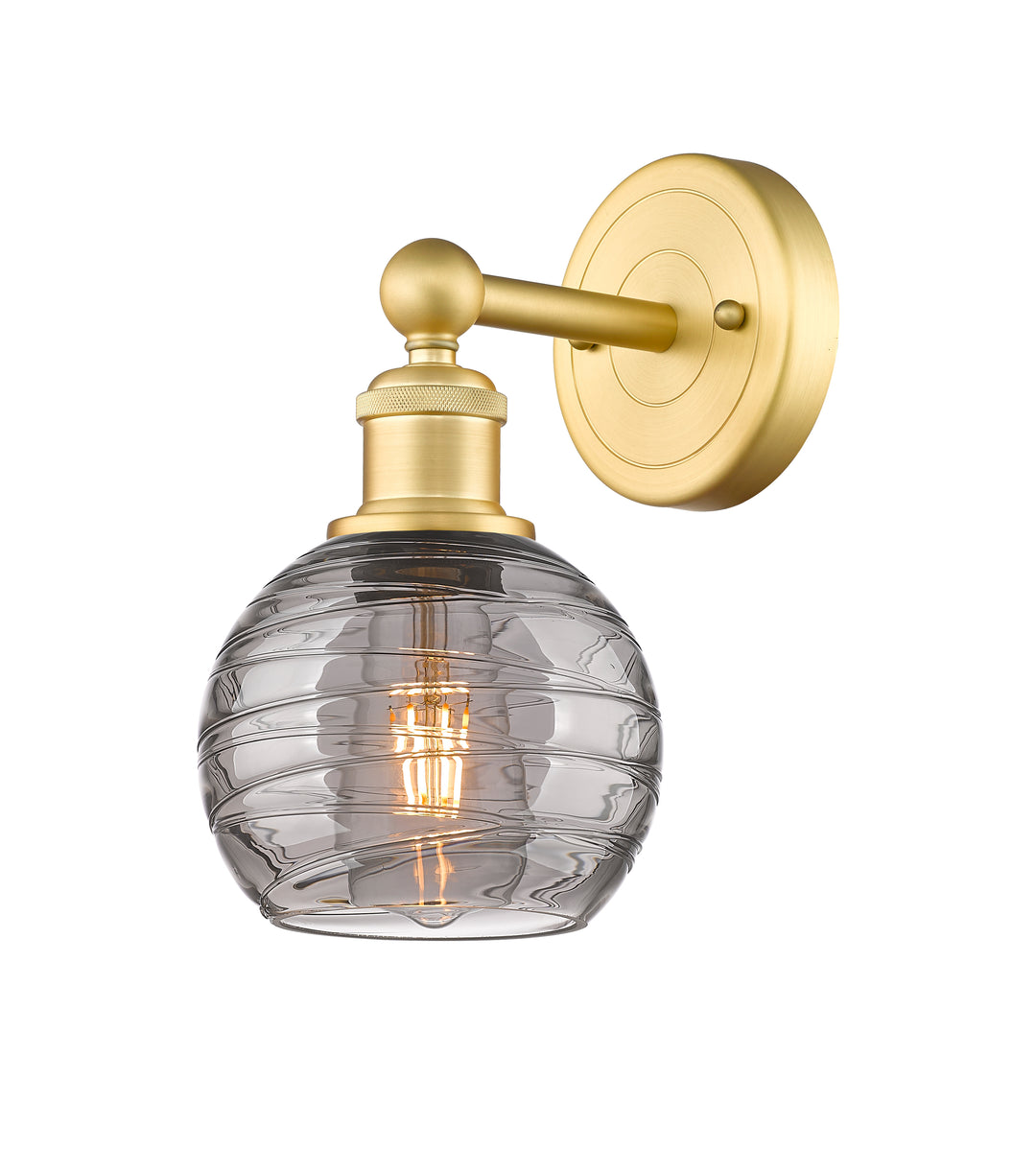 Innovations Lighting Athens Deco Swirl 6" Sconce - Satin Gold