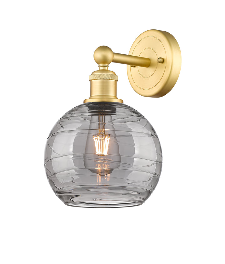 Innovations Lighting Athens Deco Swirl 8" Sconce - Satin Gold