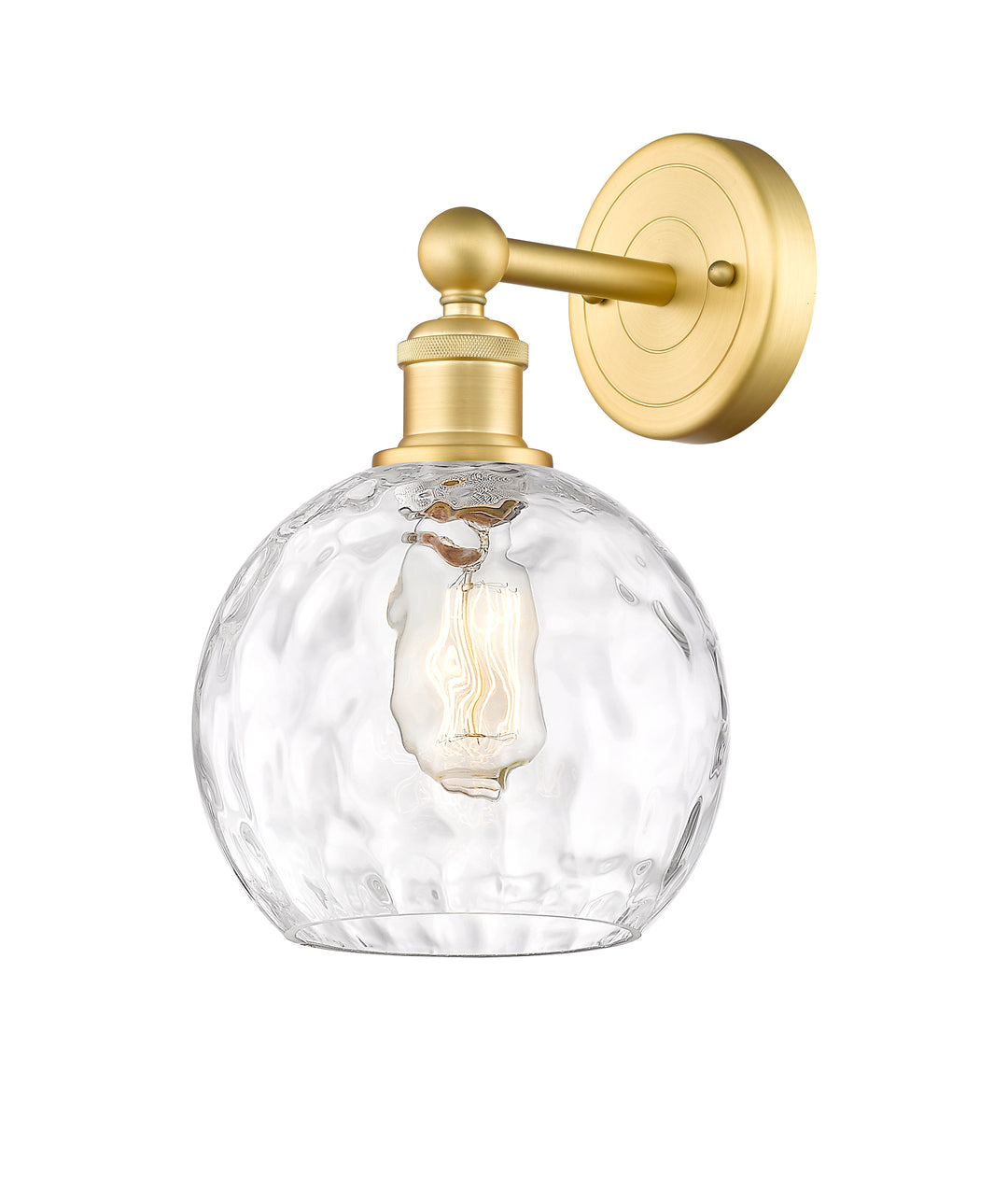 Innovations Lighting Athens Water Glass 8" Sconce - Satin Gold