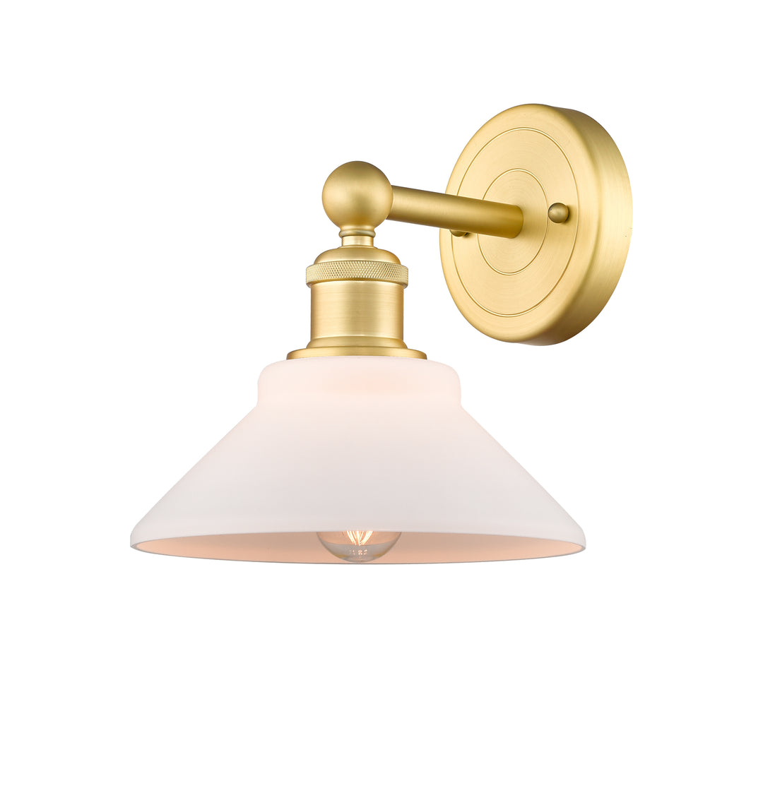 Innovations Lighting Orwell 9" Sconce - Satin Gold Wall Sconces Innovations Lighting Matte White ; Glass Type: White  