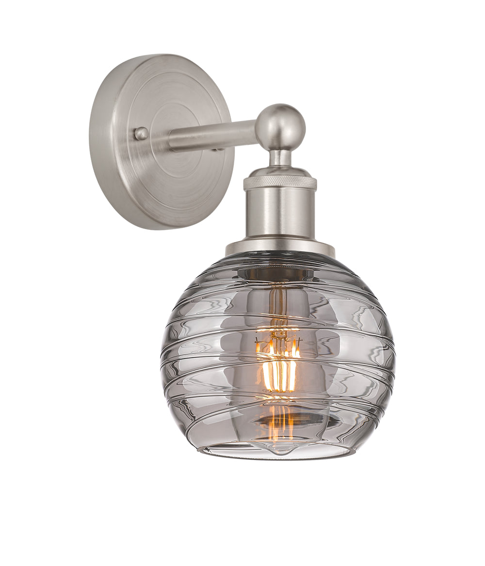 Innovations Lighting Athens Deco Swirl 6" Sconce - Brushed Satin Nickel