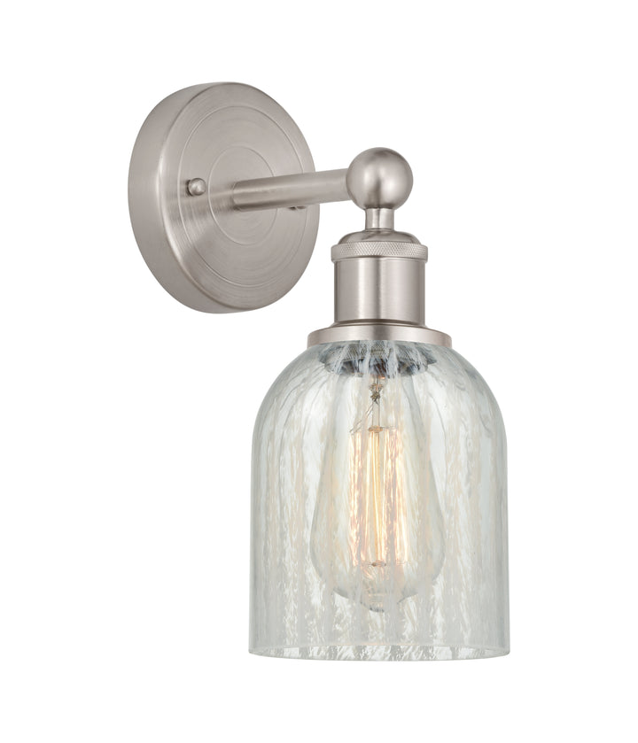 Innovations Lighting Caledonia 5" Sconce - Brushed Satin Nickel Wall Sconces Innovations Lighting Mouchette ; Glass Type: Colorful  