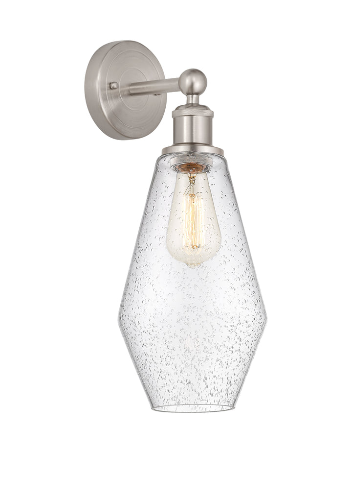 Innovations Lighting Cindyrella 7" Sconce - Brushed Satin Nickel Wall Sconces Innovations Lighting Seedy ; Glass Type: Seeded  