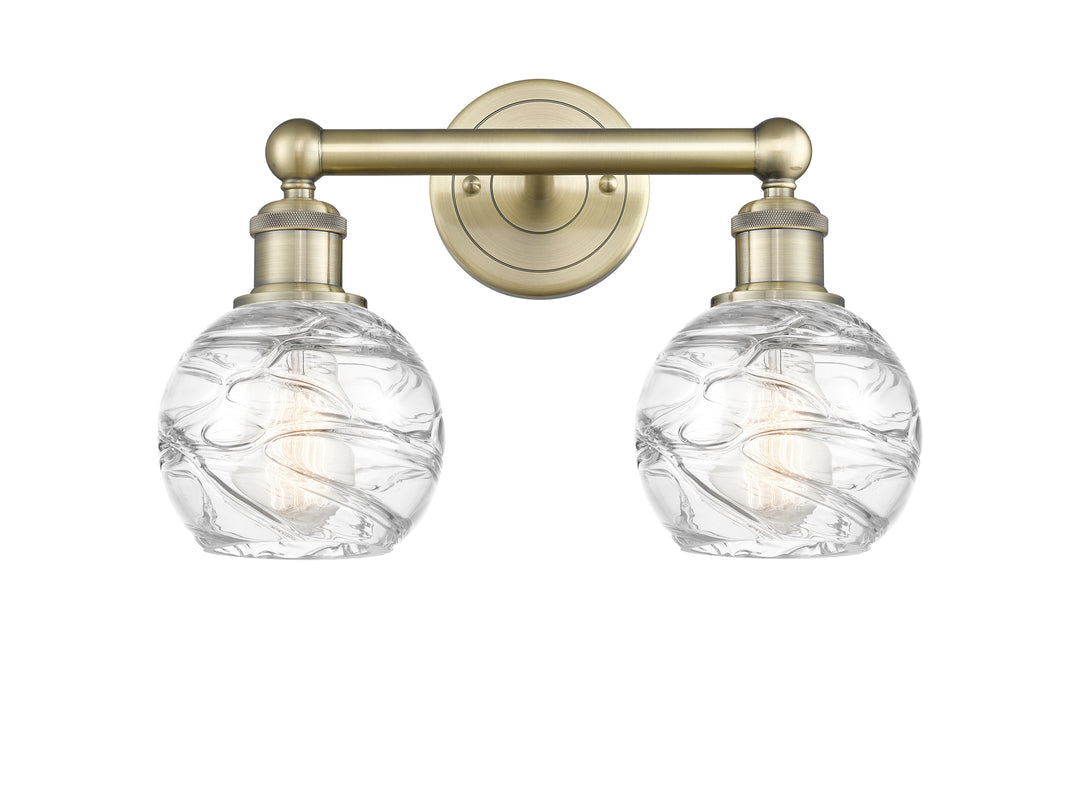 Innovations Lighting Athens Deco Swirl 6" Bath Vanity Light - Antique Brass