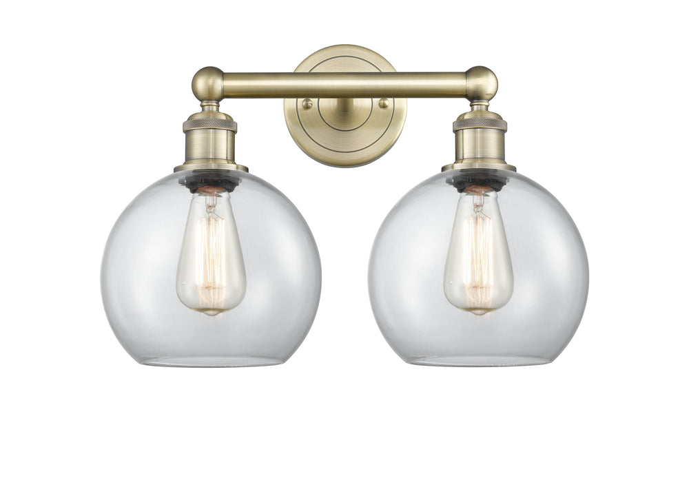 Innovations Lighting Athens 8" Bath Vanity Light - Antique Brass Vanity Lights Innovations Lighting   