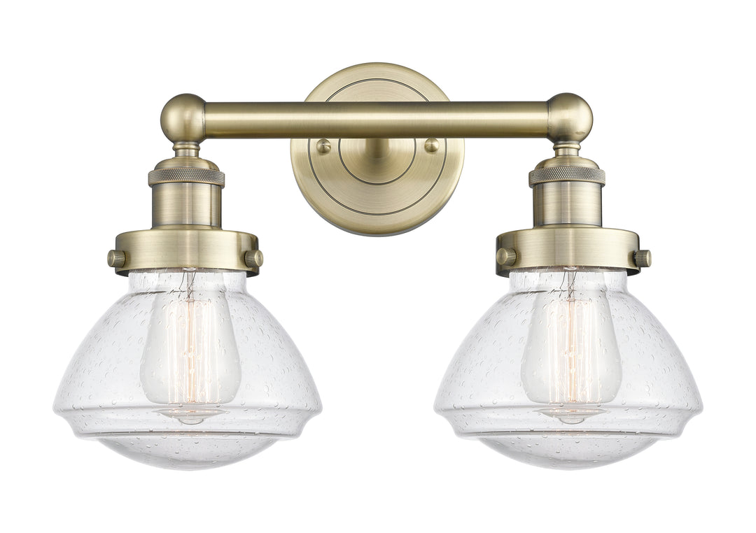 Innovations Lighting Olean 6.75" Bath Vanity Light - Antique Brass Vanity Lights Innovations Lighting   