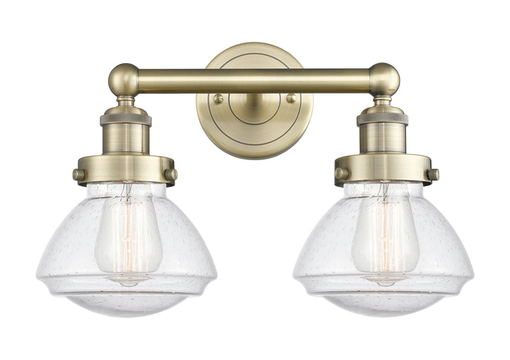 Innovations Lighting Olean 6.75" Bath Vanity Light - Antique Brass Vanity Lights Innovations Lighting   