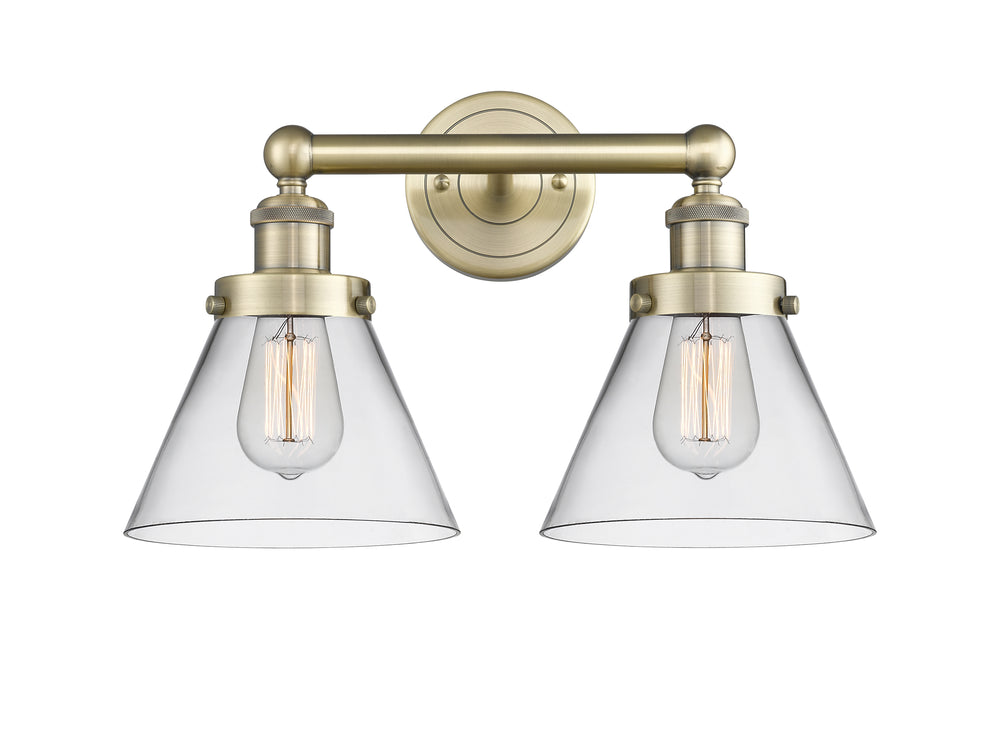 Innovations Lighting Cone 8" Bath Vanity Light - Antique Brass Vanity Lights Innovations Lighting   