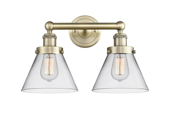 Innovations Lighting Cone 8" Bath Vanity Light - Antique Brass Vanity Lights Innovations Lighting   