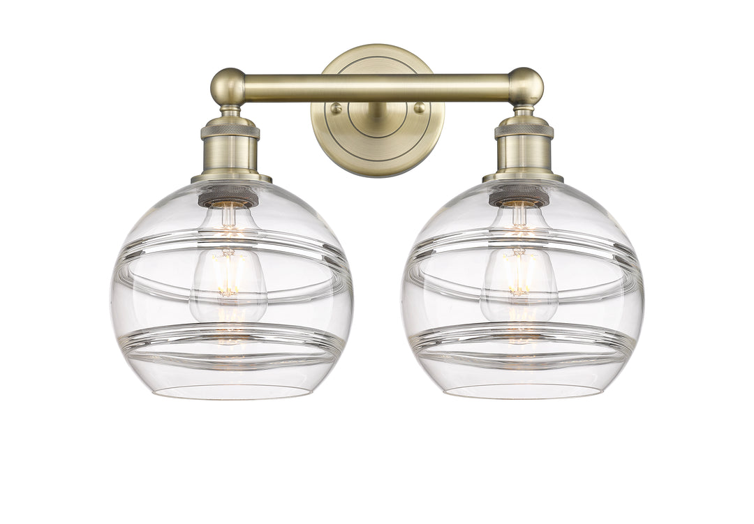 Innovations Lighting Rochester 8" Bath Vanity Light - Antique Brass Vanity Lights Innovations Lighting   