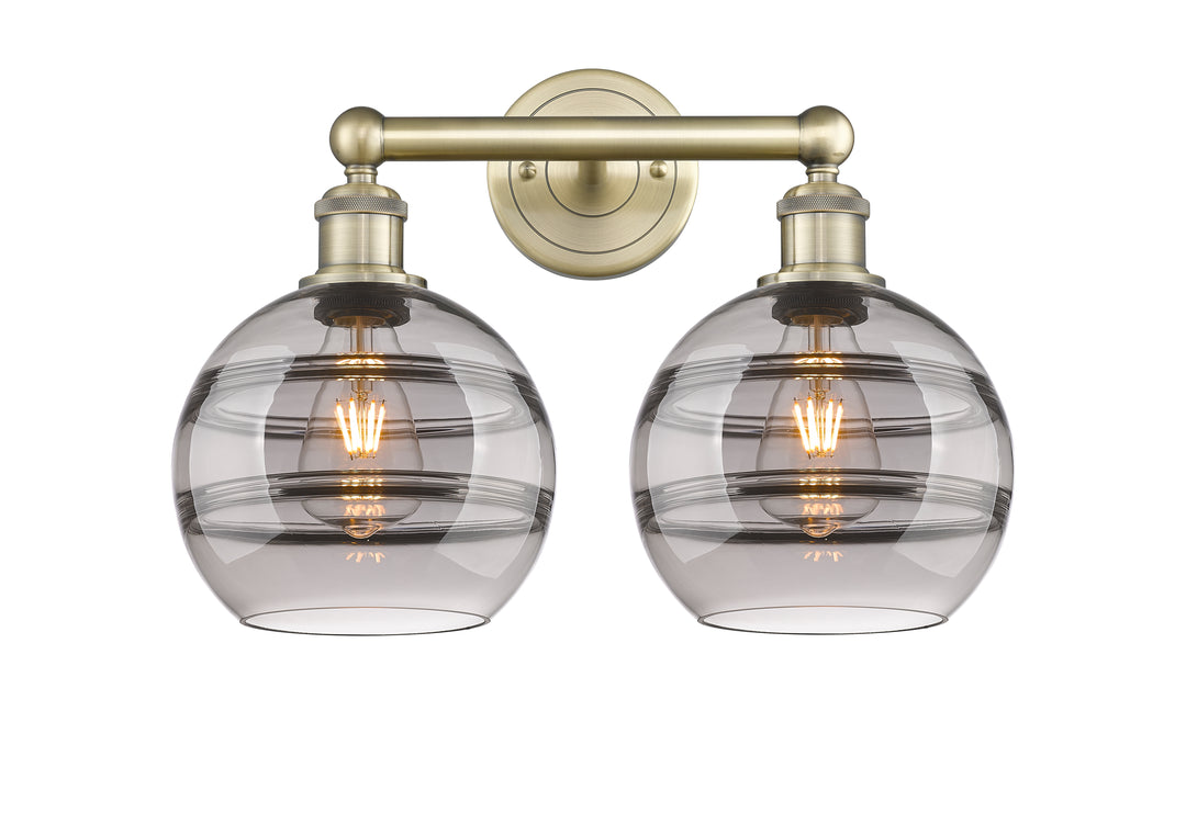 Innovations Lighting Rochester 8" Bath Vanity Light - Antique Brass Vanity Lights Innovations Lighting   