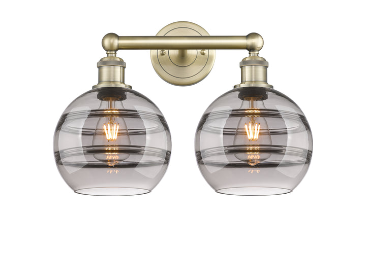 Innovations Lighting Rochester 8" Bath Vanity Light - Antique Brass Vanity Lights Innovations Lighting   