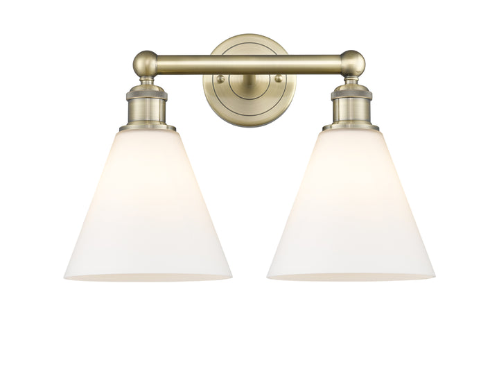 Innovations Lighting Berkshire Glass 8" Bath Vanity Light - Antique Brass Vanity Lights Innovations Lighting   