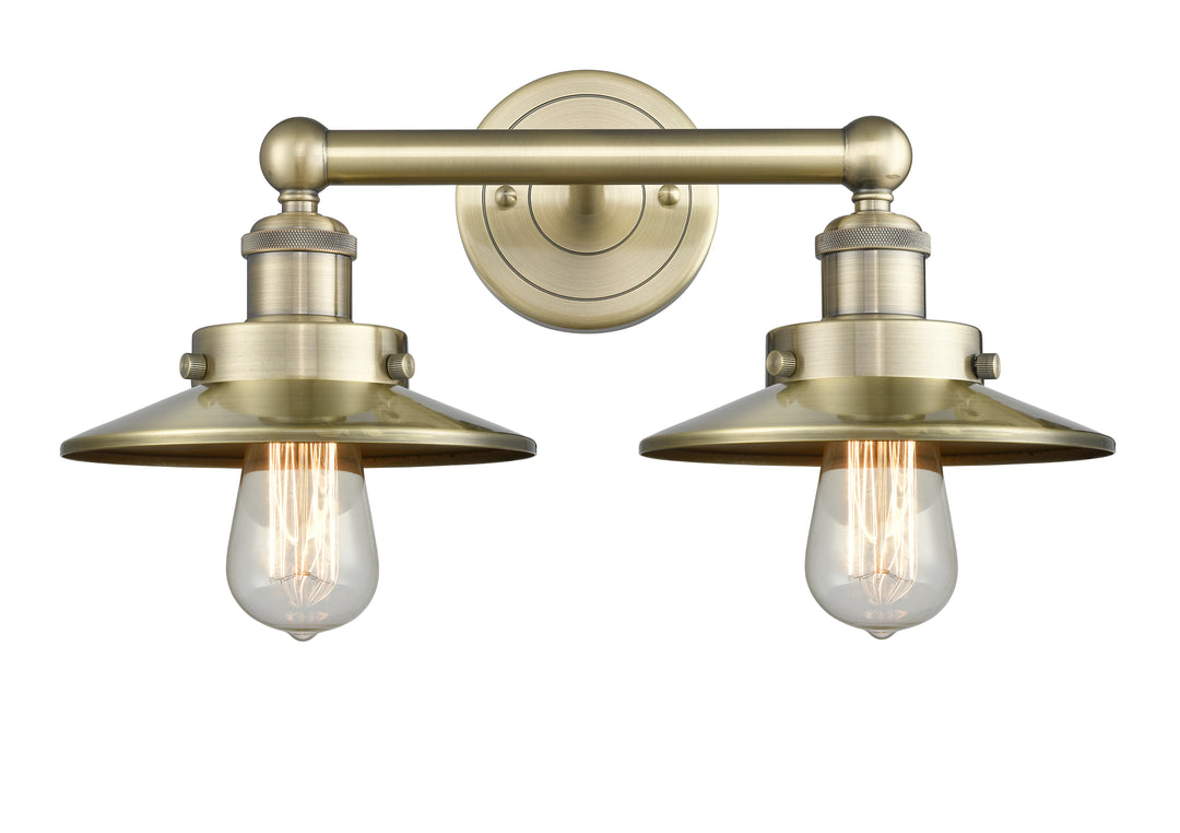 Innovations Lighting Railroad 8" Bath Vanity Light - Antique Brass Vanity Lights Innovations Lighting   