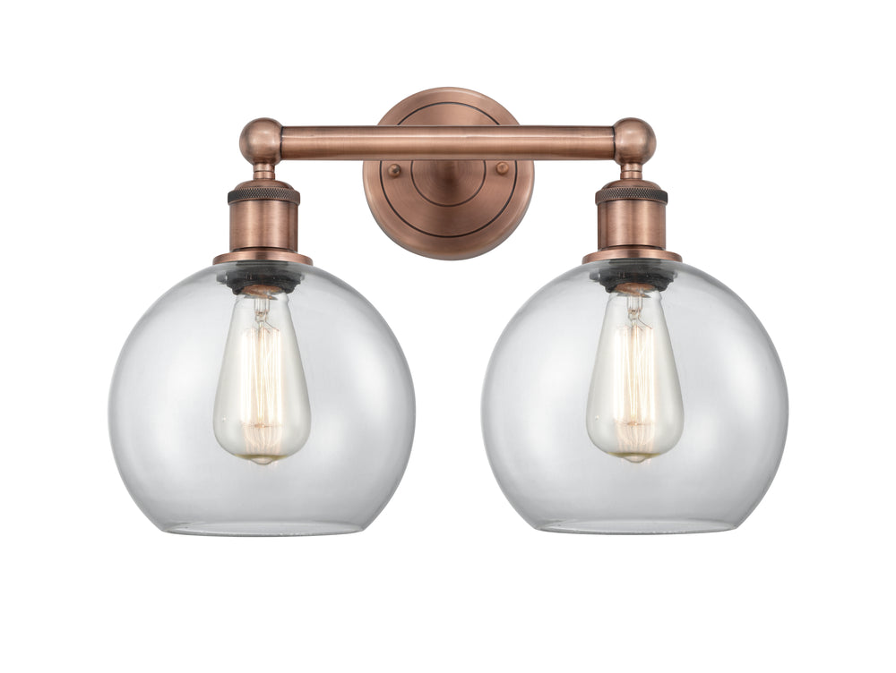 Innovations Lighting Athens 8" Bath Vanity Light - Antique Copper Vanity Lights Innovations Lighting   