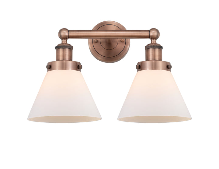 Innovations Lighting Cone 8" Bath Vanity Light - Antique Copper Vanity Lights Innovations Lighting   