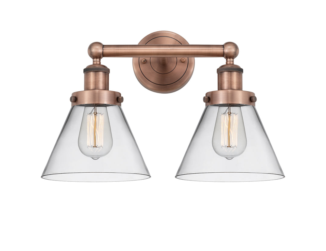 Innovations Lighting Cone 8" Bath Vanity Light - Antique Copper Vanity Lights Innovations Lighting   