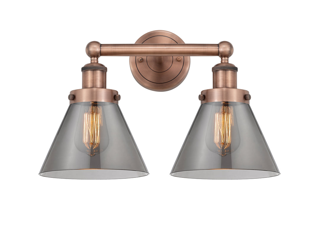 Innovations Lighting Cone 8" Bath Vanity Light - Antique Copper Vanity Lights Innovations Lighting   