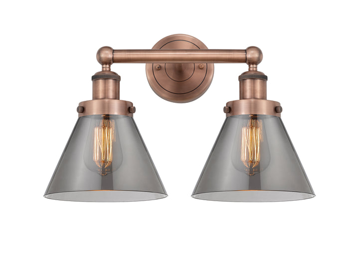 Innovations Lighting Cone 8" Bath Vanity Light - Antique Copper Vanity Lights Innovations Lighting   