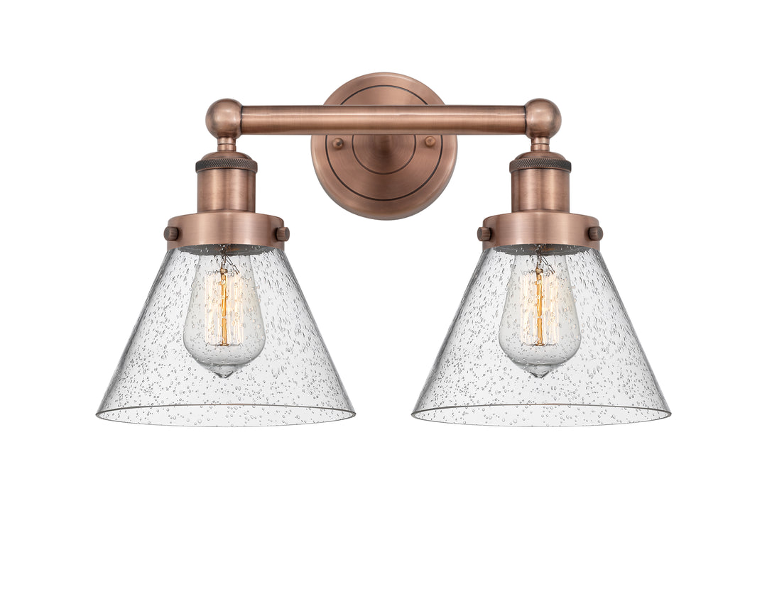 Innovations Lighting Cone 8" Bath Vanity Light - Antique Copper Vanity Lights Innovations Lighting   