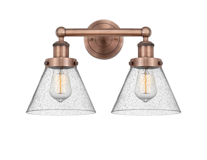 Innovations Lighting Cone 8" Bath Vanity Light - Antique Copper Vanity Lights Innovations Lighting   