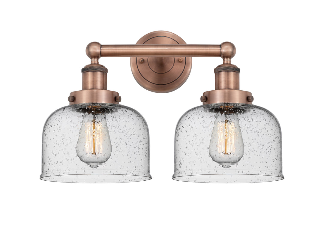 Innovations Lighting Bell 8" Bath Vanity Light - Antique Copper Vanity Lights Innovations Lighting   