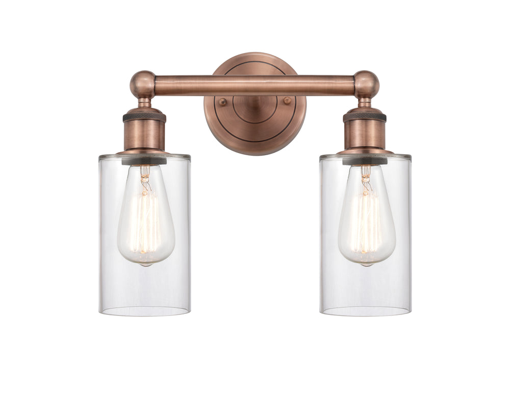 Innovations Lighting Clymer 4" Bath Vanity Light - Antique Copper Vanity Lights Innovations Lighting   