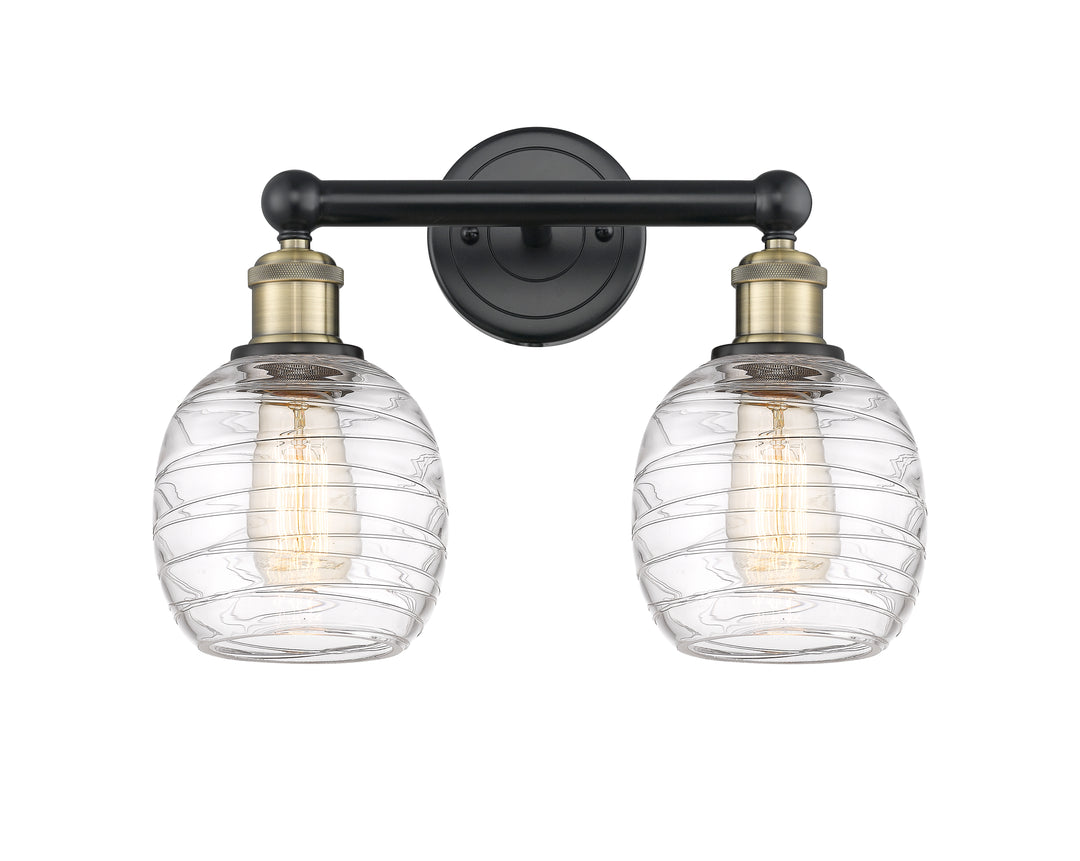 Innovations Lighting Belfast 6" Bath Vanity Light - Black Antique Brass Vanity Lights Innovations Lighting   