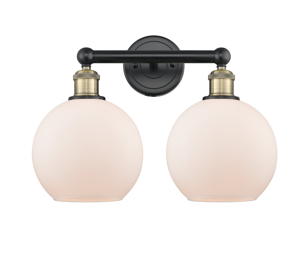 Innovations Lighting Athens 8" Bath Vanity Light - Black Antique Brass Vanity Lights Innovations Lighting   