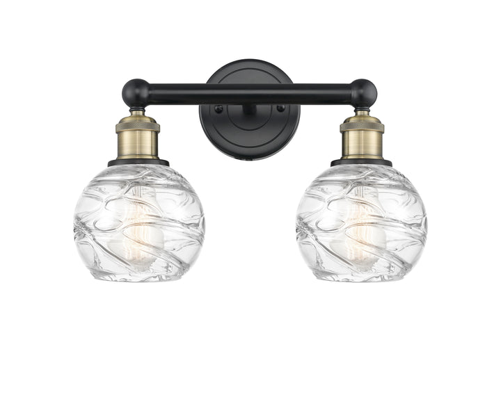 Innovations Lighting Athens Deco Swirl 6" Bath Vanity Light - Black Antique Brass