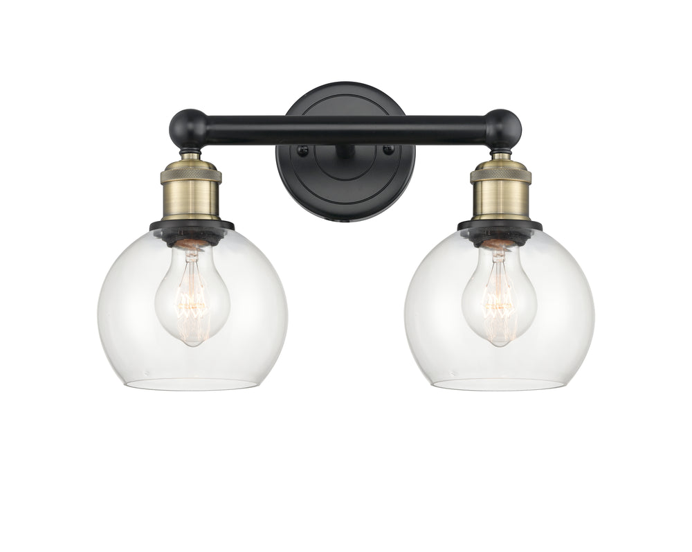 Innovations Lighting Athens 6" Bath Vanity Light - Black Antique Brass Vanity Lights Innovations Lighting   