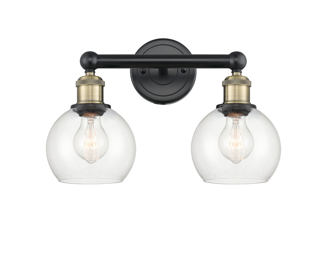 Innovations Lighting Athens 6" Bath Vanity Light - Black Antique Brass Vanity Lights Innovations Lighting   