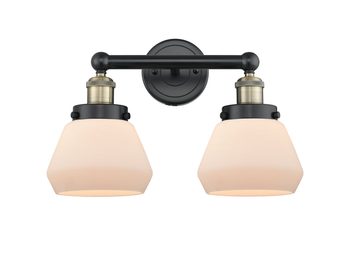 Innovations Lighting Fulton 7" Bath Vanity Light - Black Antique Brass Vanity Lights Innovations Lighting   