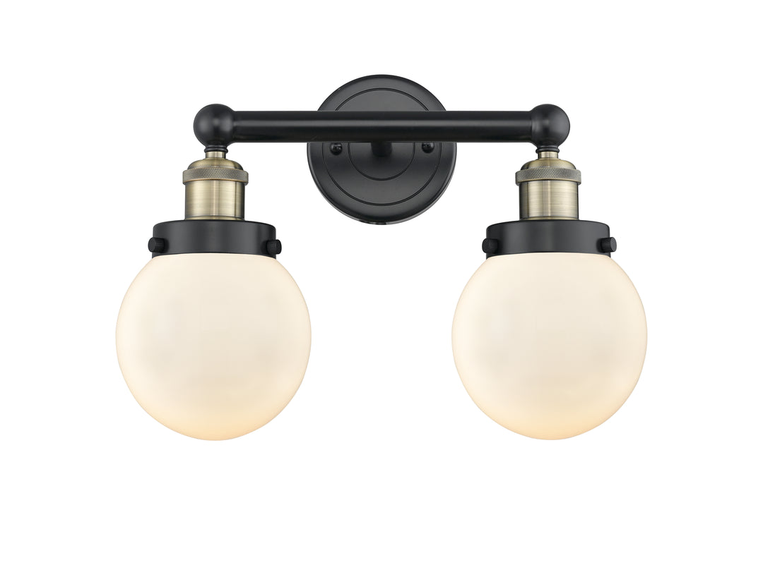 Innovations Lighting Beacon 6" Bath Vanity Light - Black Antique Brass Vanity Lights Innovations Lighting   