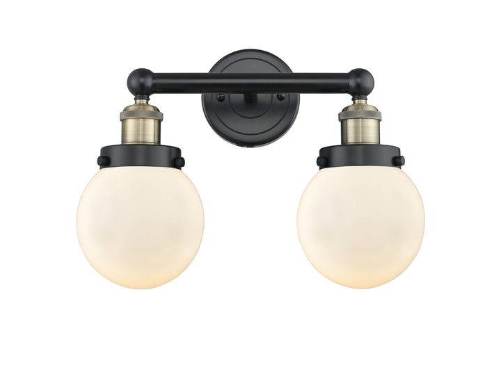 Innovations Lighting Beacon 6" Bath Vanity Light - Black Antique Brass Vanity Lights Innovations Lighting   