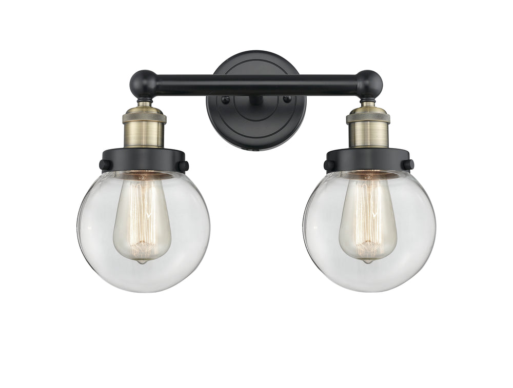 Innovations Lighting Beacon 6" Bath Vanity Light - Black Antique Brass Vanity Lights Innovations Lighting   