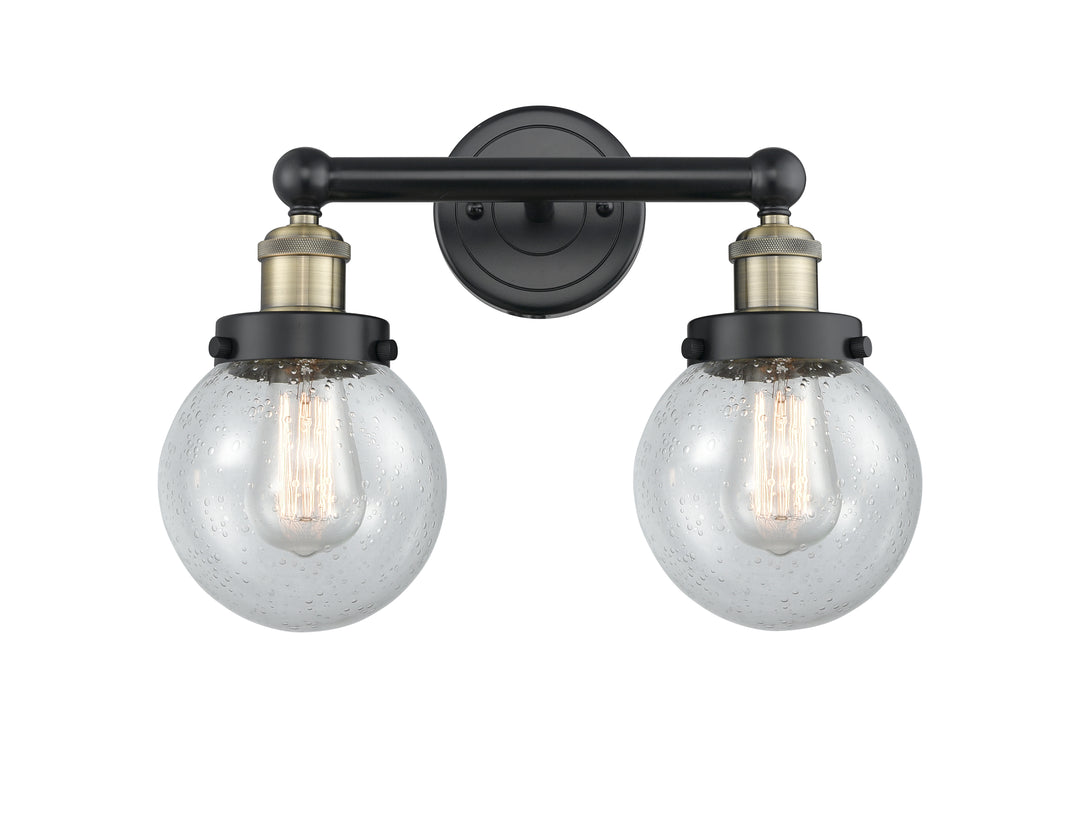 Innovations Lighting Beacon 6" Bath Vanity Light - Black Antique Brass Vanity Lights Innovations Lighting   