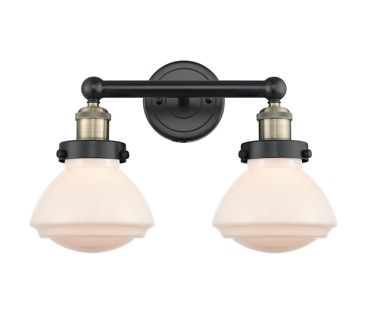 Innovations Lighting Olean 6.75" Bath Vanity Light - Black Antique Brass