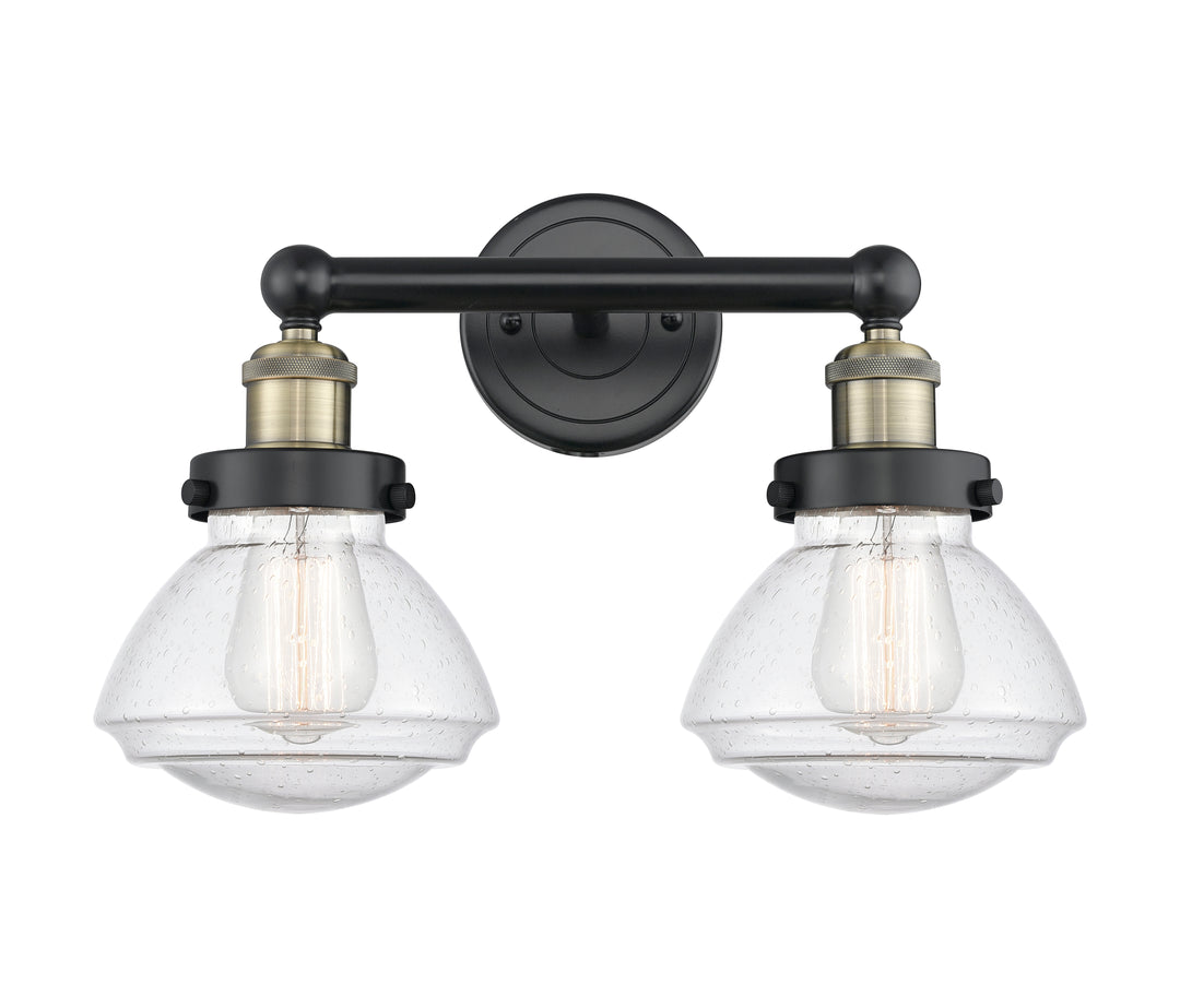 Innovations Lighting Olean 6.75" Bath Vanity Light - Black Antique Brass