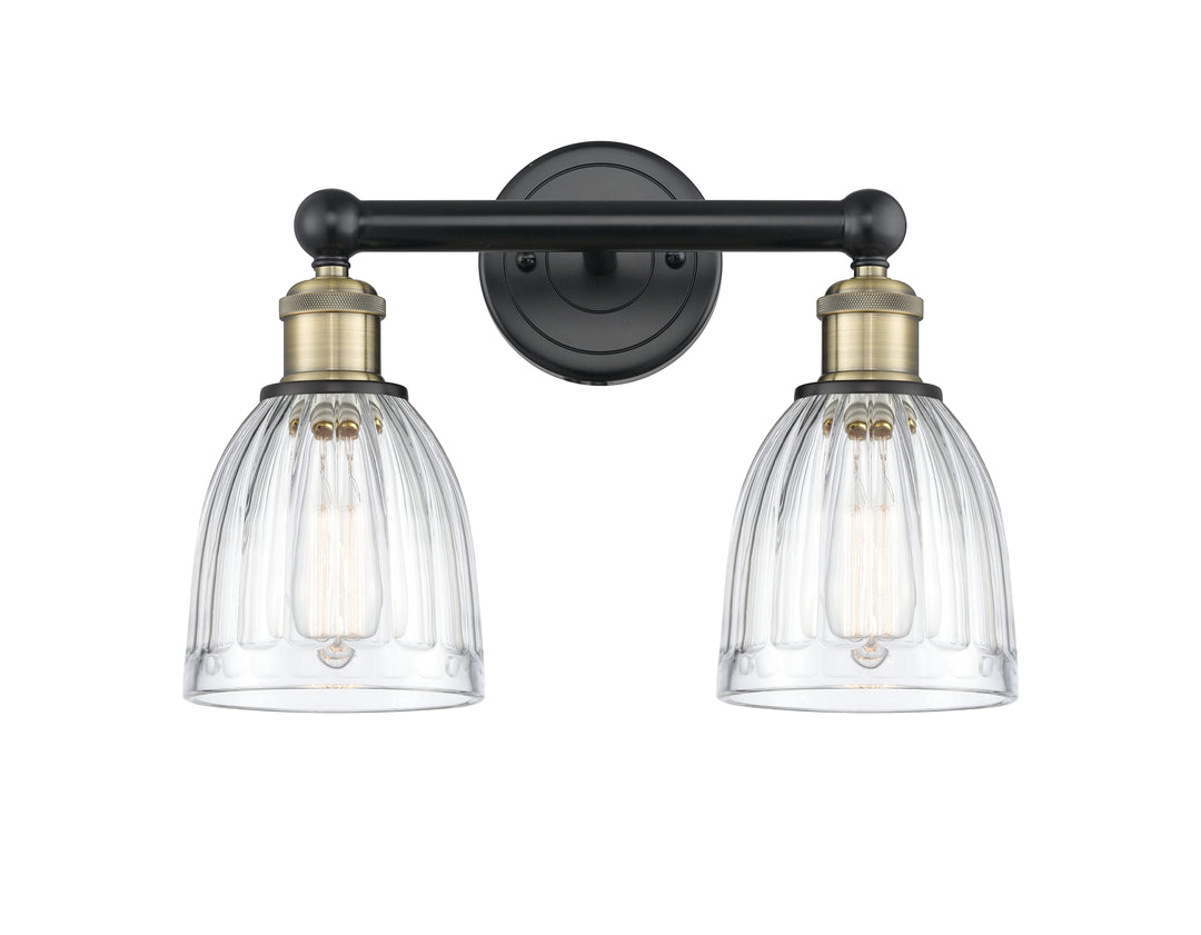 Innovations Lighting Brookfield 6" Bath Vanity Light - Black Antique Brass Vanity Lights Innovations Lighting   