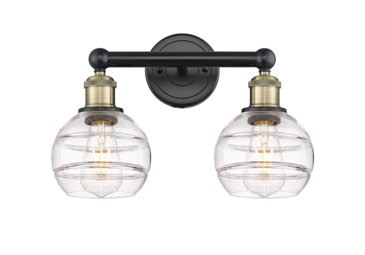 Innovations Lighting Rochester 6" Bath Vanity Light - Black Antique Brass Vanity Lights Innovations Lighting   