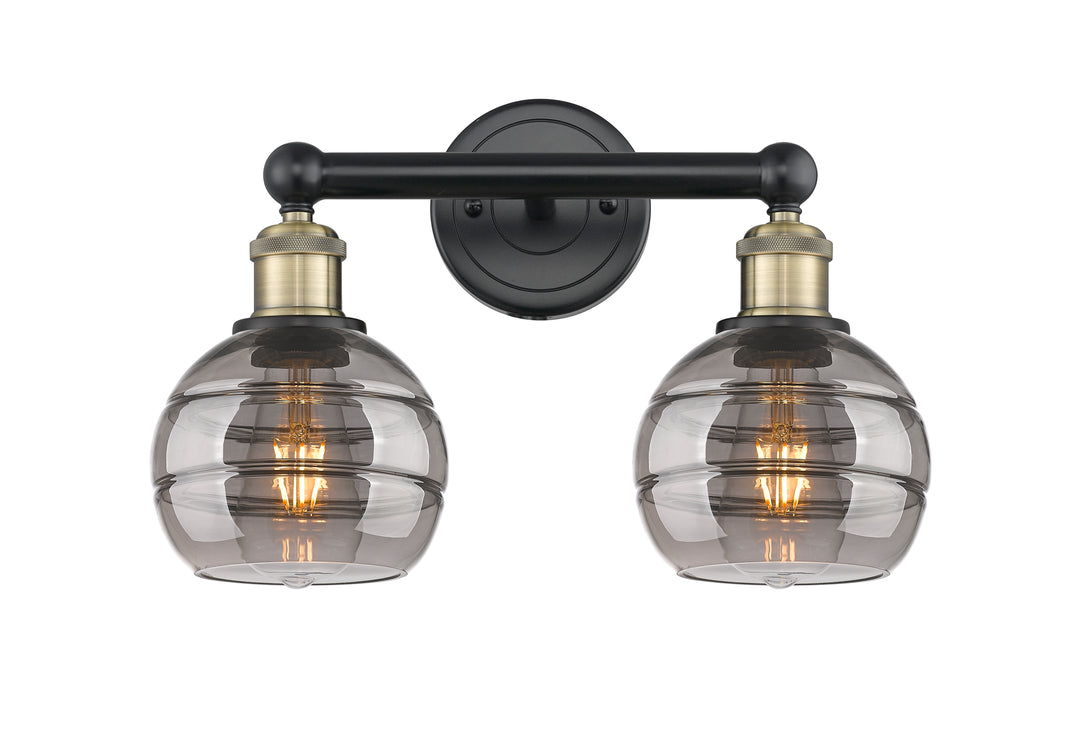 Innovations Lighting Rochester 6" Bath Vanity Light - Black Antique Brass Vanity Lights Innovations Lighting   