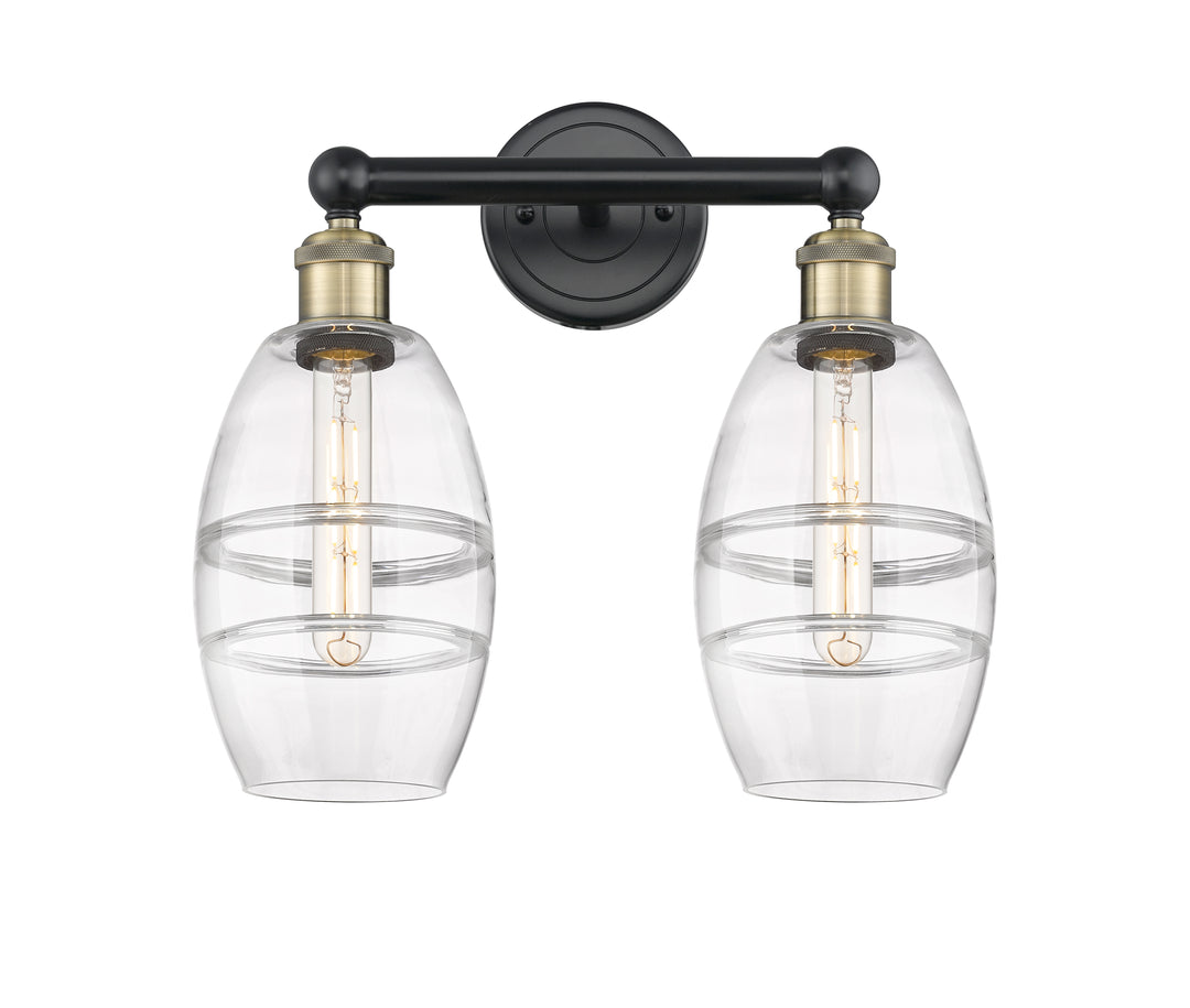 Innovations Lighting Vaz 6" Bath Vanity Light - Black Antique Brass Vanity Lights Innovations Lighting   