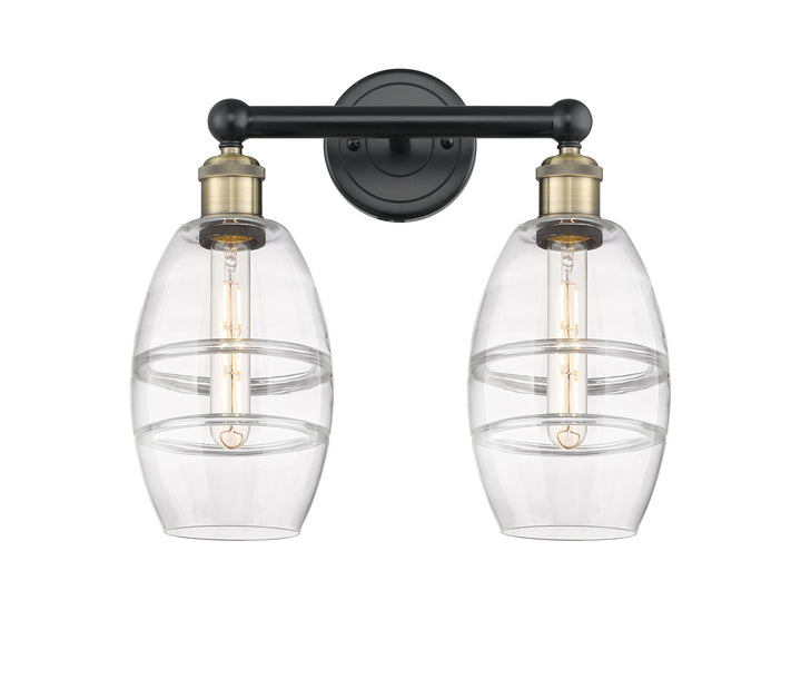 Innovations Lighting Vaz 6" Bath Vanity Light - Black Antique Brass Vanity Lights Innovations Lighting   