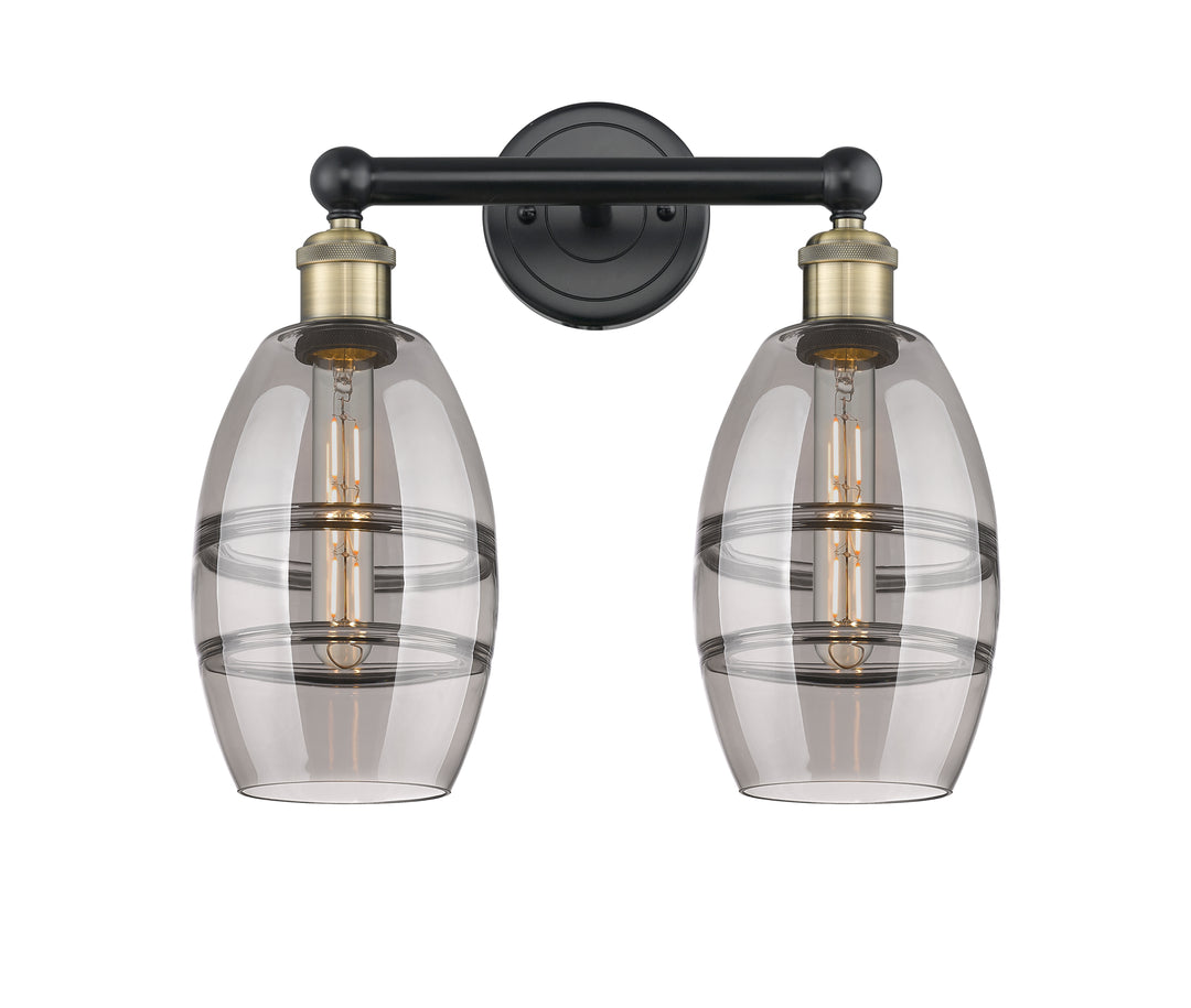 Innovations Lighting Vaz 6" Bath Vanity Light - Black Antique Brass Vanity Lights Innovations Lighting   