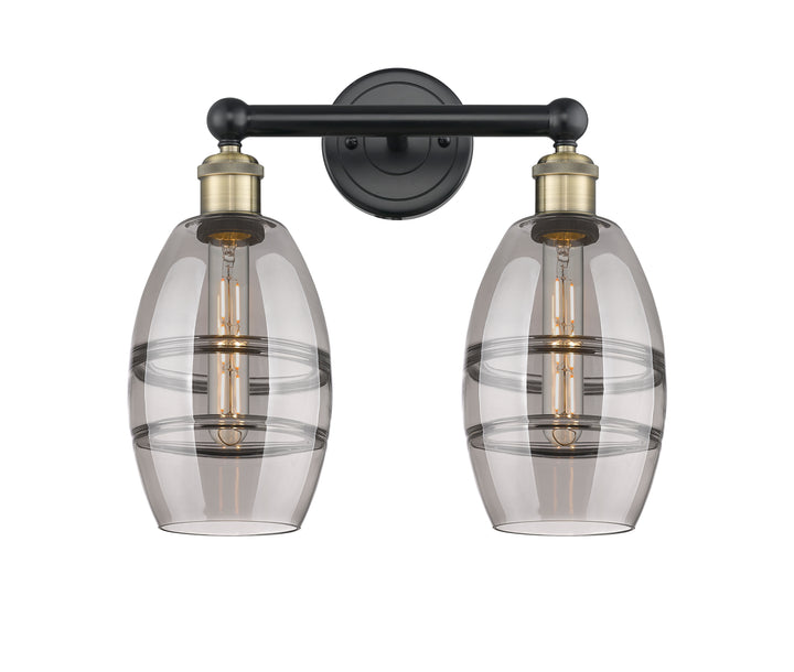 Innovations Lighting Vaz 6" Bath Vanity Light - Black Antique Brass Vanity Lights Innovations Lighting   