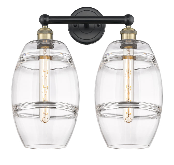 Innovations Lighting Vaz 8" Bath Vanity Light - Black Antique Brass Vanity Lights Innovations Lighting   