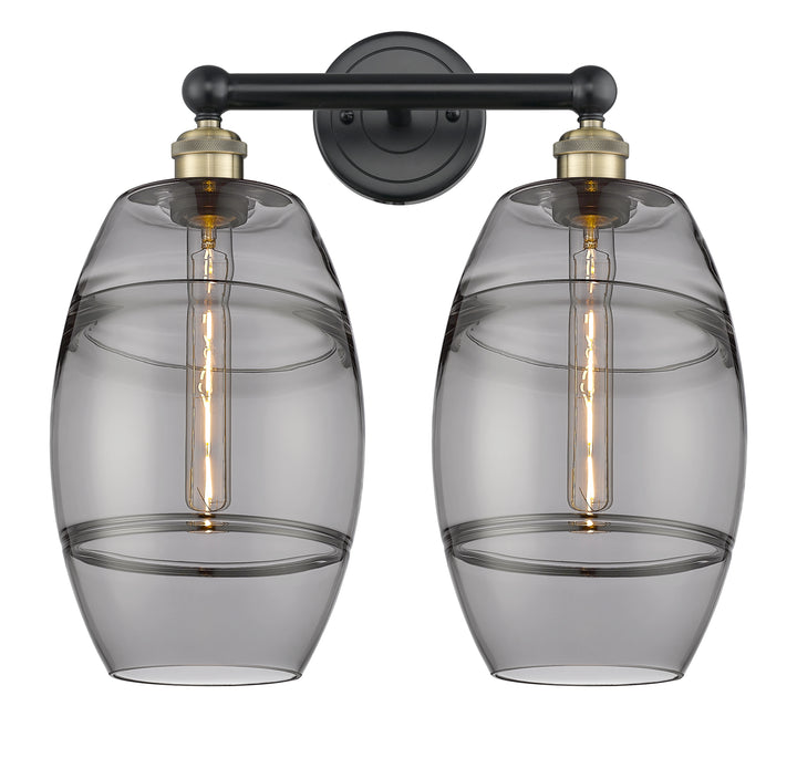 Innovations Lighting Vaz 8" Bath Vanity Light - Black Antique Brass Vanity Lights Innovations Lighting   