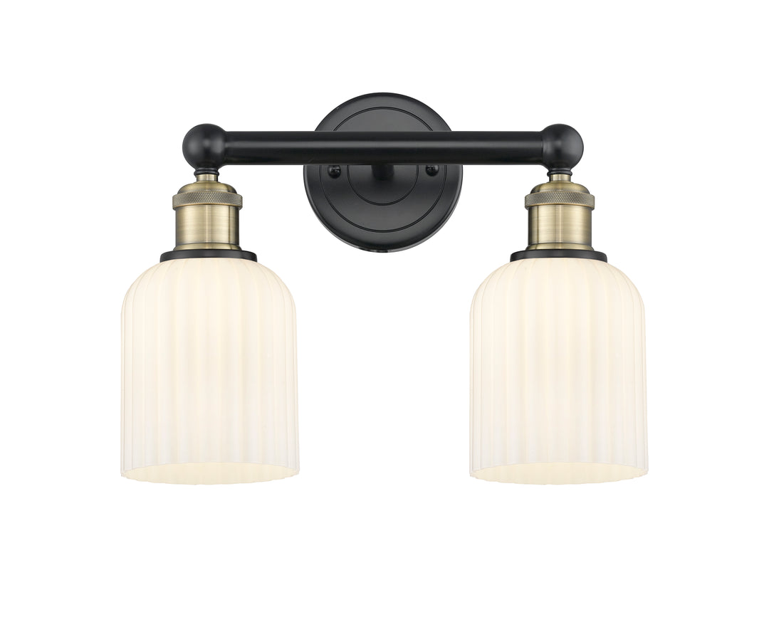 Innovations Lighting Bridal Veil 5" Bath Vanity Light - Black Antique Brass Vanity Lights Innovations Lighting   