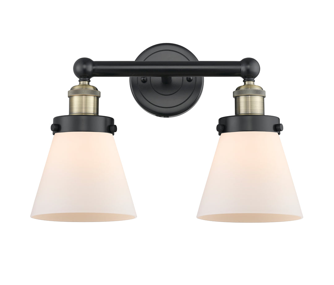 Innovations Lighting Cone 6" Bath Vanity Light - Black Antique Brass Vanity Lights Innovations Lighting   